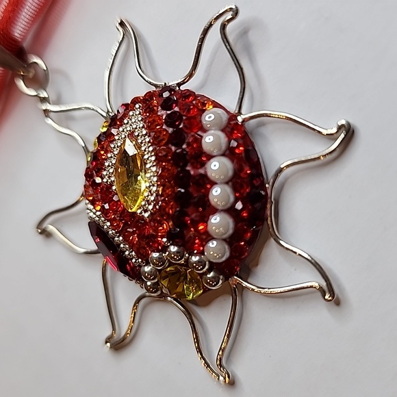 Sterling Silver Sun Necklace Set - Picture 8 of 8